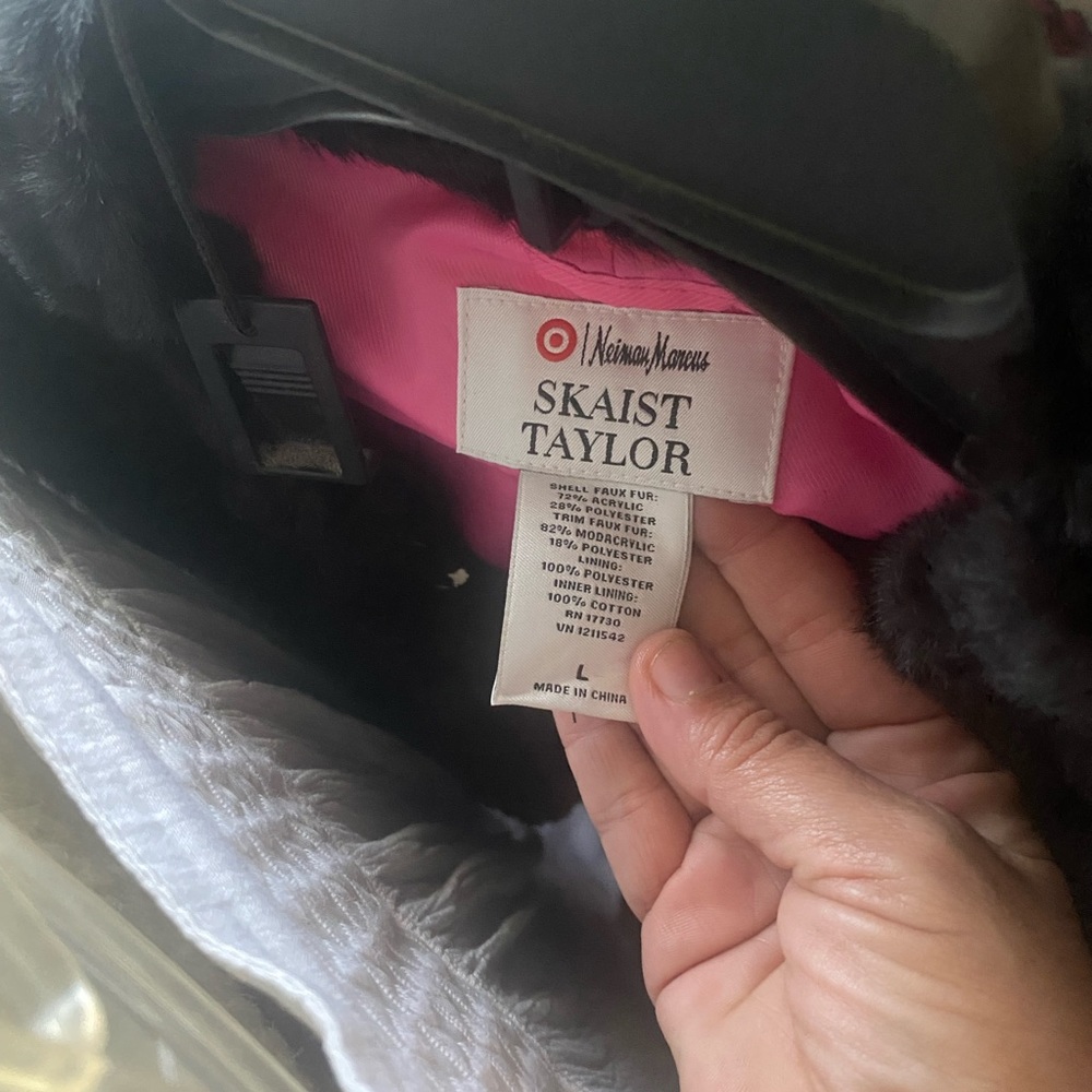 Limited edition black faux fur vest